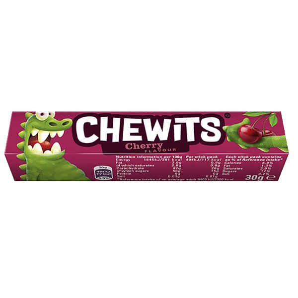 Chewits Cherry 30g - Jessica's Sweets