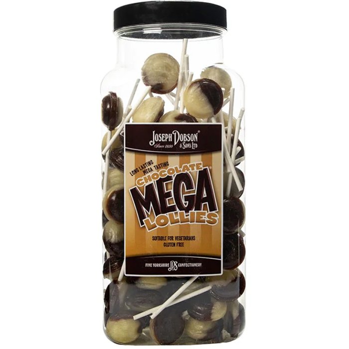 Dobson Chocolate Lollies Jar - 90 count - Jessica's Sweets