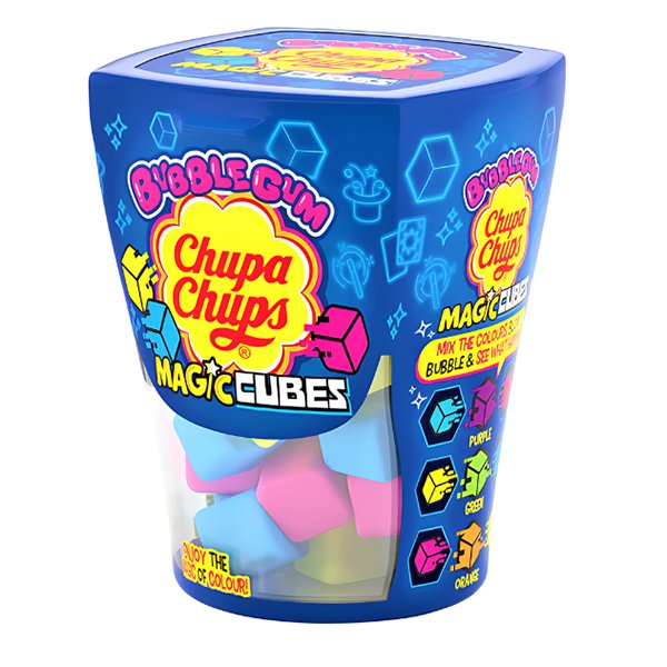 Chupa Chups Bubblegum Magic Cubes 86g - Jessica's Sweets