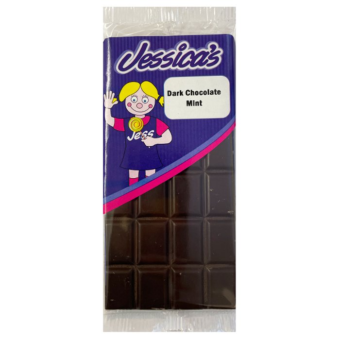 Jessica's Dark Chocolate Mint Bar 80g - Jessica's Sweets