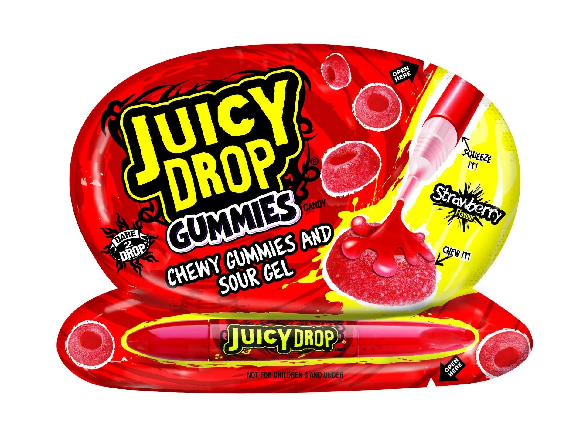 Juicy Drop Gummies & Sour Gel 57g - Jessica's Sweets