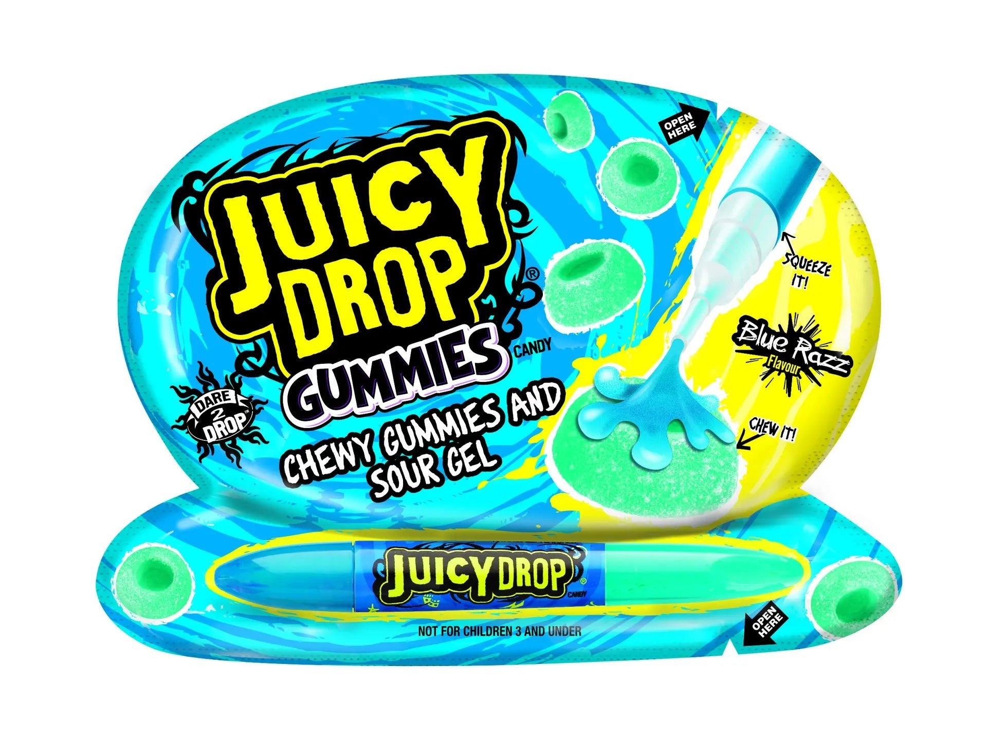 Juicy Drop Gummies & Sour Gel 57g - Jessica's Sweets