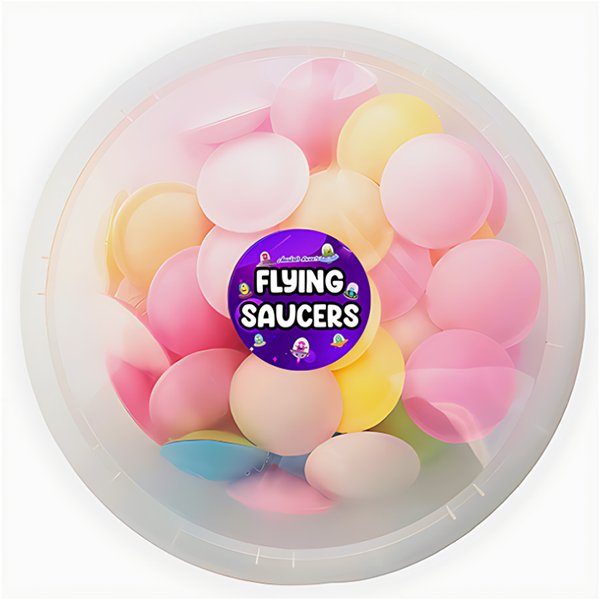 Jessica's Flying Saucers Tub (Approx. 45 Pieces) - Jessica's Sweets