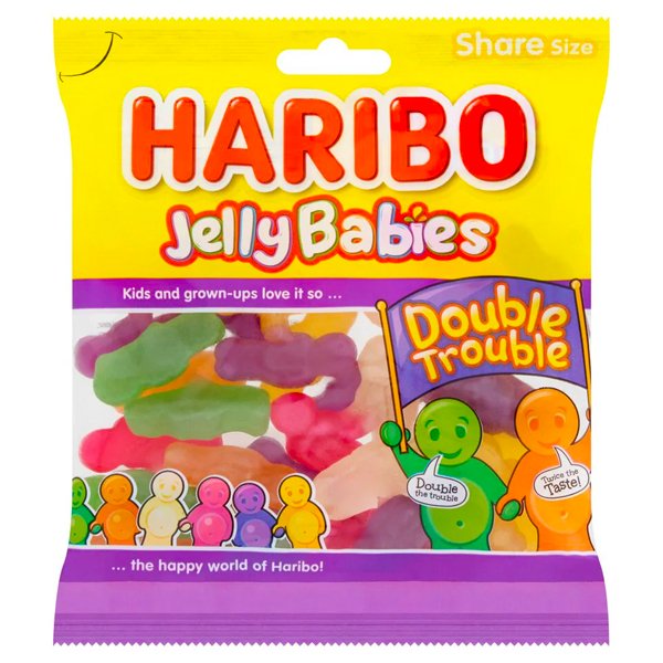 Haribo Double Trouble Jelly Babies 175g - Jessica's Sweets