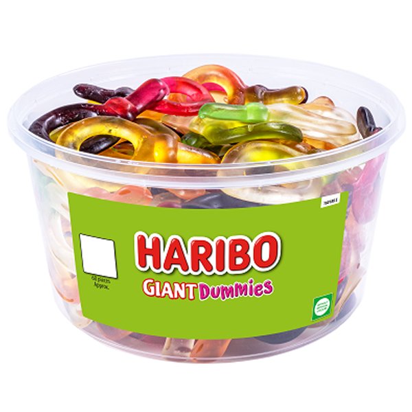 Haribo Giant Suckers Tub 816g - Jessica's Sweets