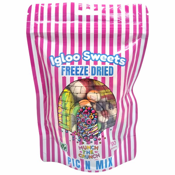 Igloo Sweets Freeze Dried Munch The Crunch Pic N Mix 90g - Jessica's Sweets