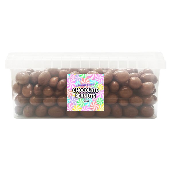 Milk Chocolate Covered Peanuts Tub 700g - Jessica's Sweets