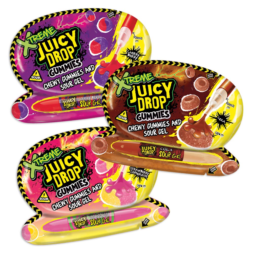 Bazooka Xtreme Juicy Drop Gummies 67g - Jessica's Sweets