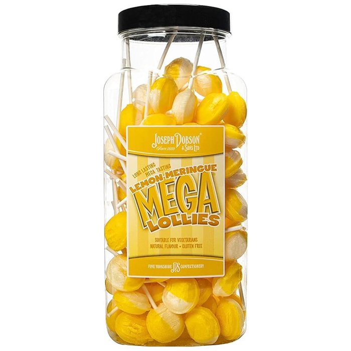 Dobsons Lemon Meringue Lollies Jar - 90 Count - Jessica's Sweets