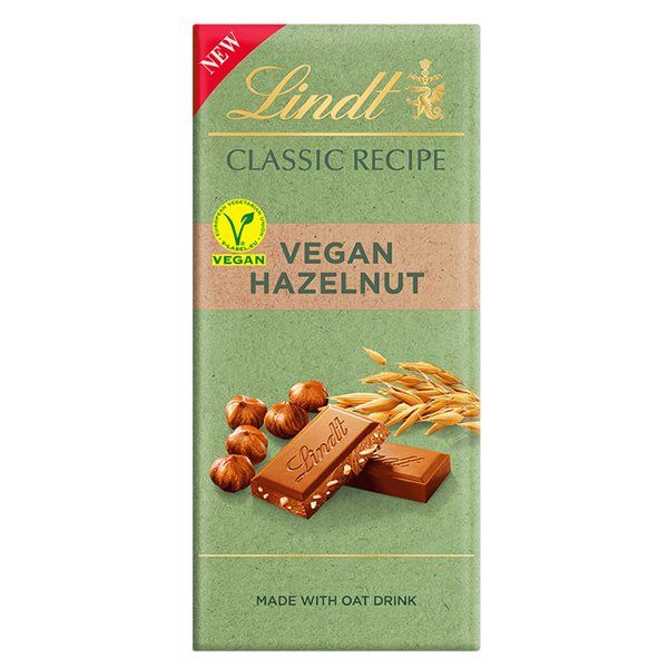 Lindt Classic Recipe Vegan Hazelnut 100g - Jessica's Sweets