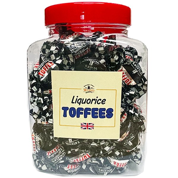 Walker's Liquorice Toffee Jar 1.123kg - Jessica's Sweets