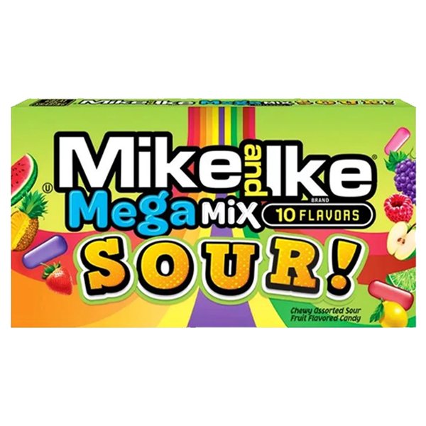 Mike And Ike Mega Mix Sour Theatre Box 141g - Jessica's Sweets