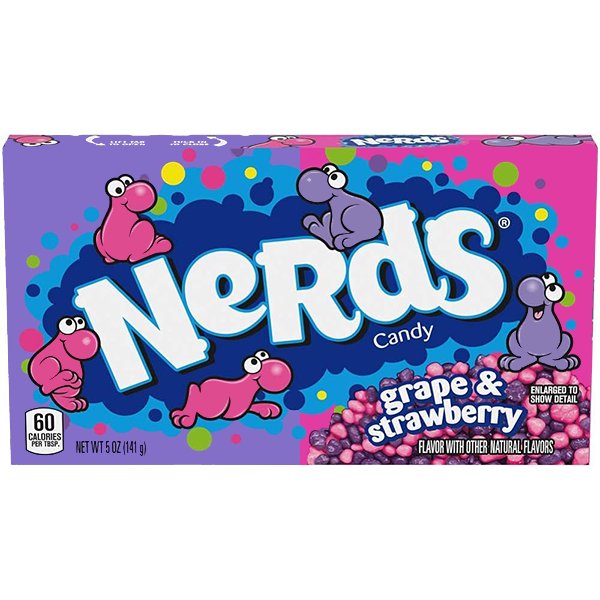 Nerds Strawberry & Grape Theatre Box 141g - Jessica's Sweets