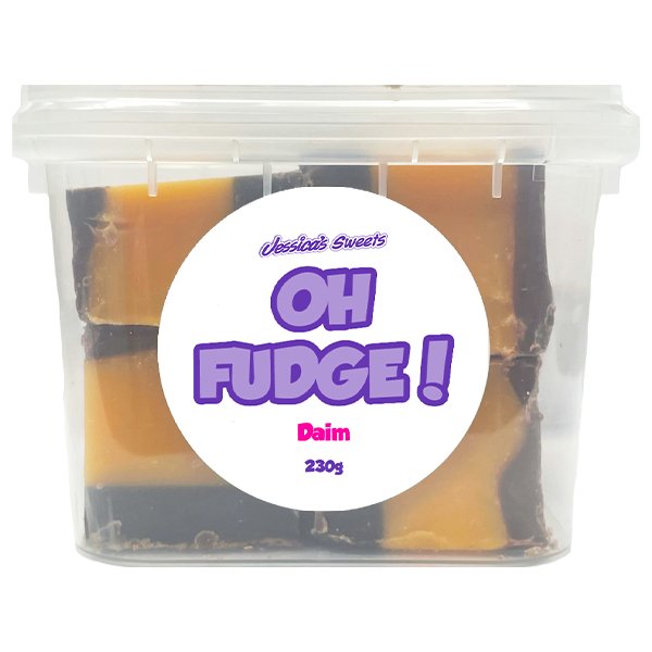 Jessica's Oh Fudge! Daim Flavour Fudge 230g Tub