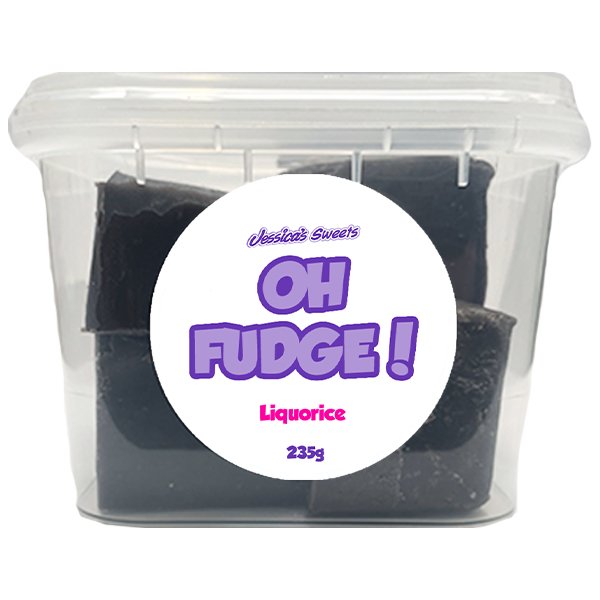 Jessica's Oh Fudge! Liquorice Flavour 235g - Jessica's Sweets