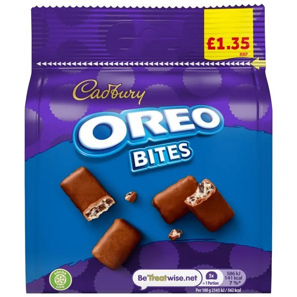 Cadbury Oreo Bites Chocolate Bag 85g - Jessica's Sweets