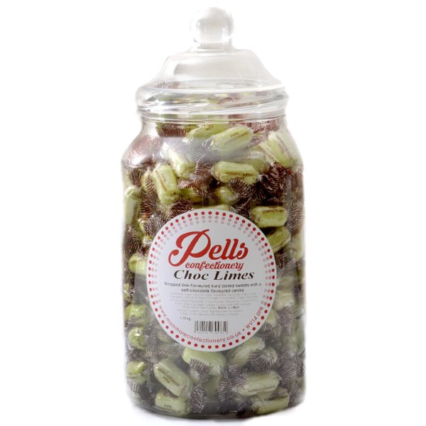 Pells Chocolate Limes Jar 1.75kg - Jessica's Sweets