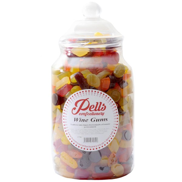 Pells Wine Gums Jar 2.5kg - Jessica's Sweets