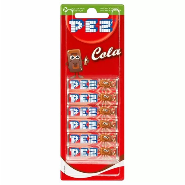 Pez Refill Cola 6 Pack 51g - Jessica's Sweets