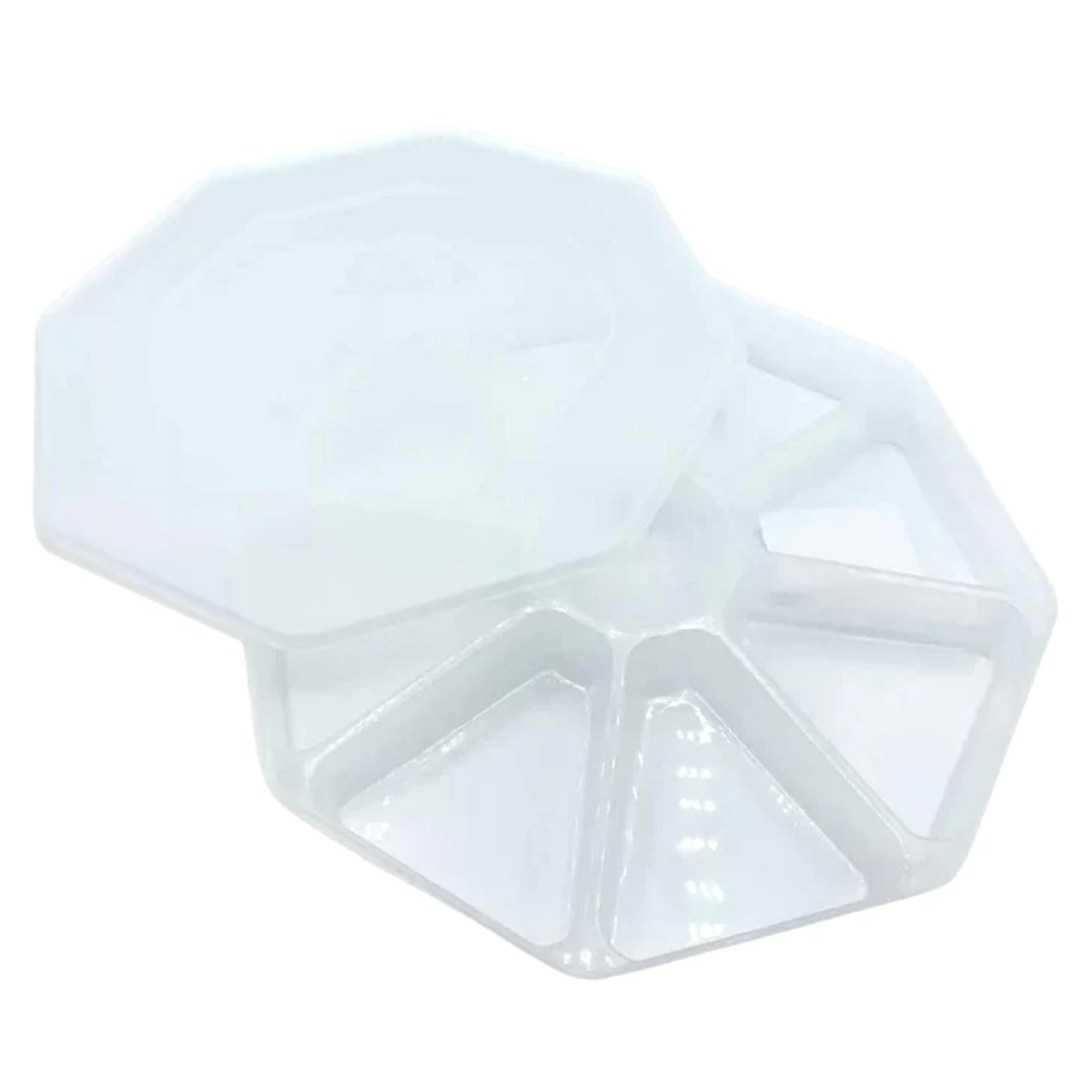 Empty Sweet Platter with Lid 9 Sections - Jessica's Sweets