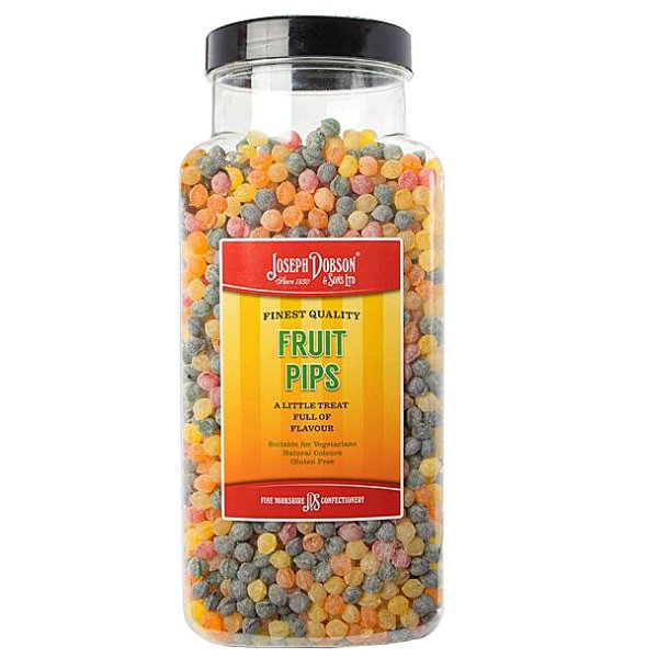 Dobson Fruit Pips Jar 2.72kg - Jessica's Sweets