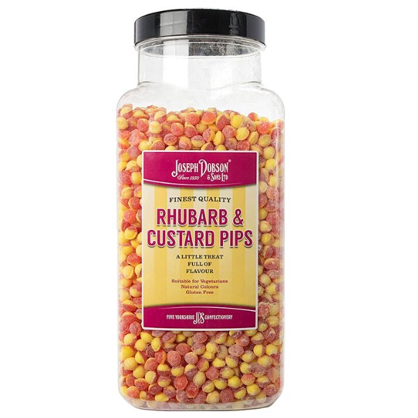 Dobson Rhubarb & Custard Pips 2.72kg - Jessica's Sweets