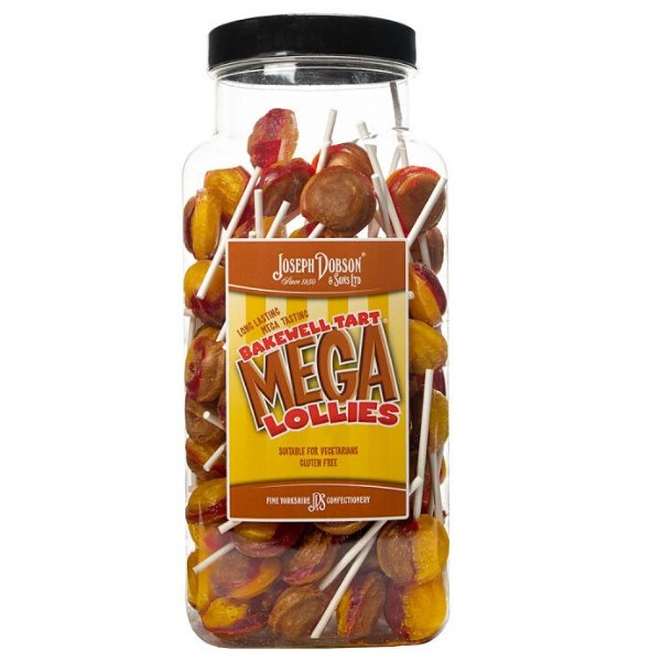 Dobson Bakewell Tart Lollies Jar - 90 Count - Jessica's Sweets