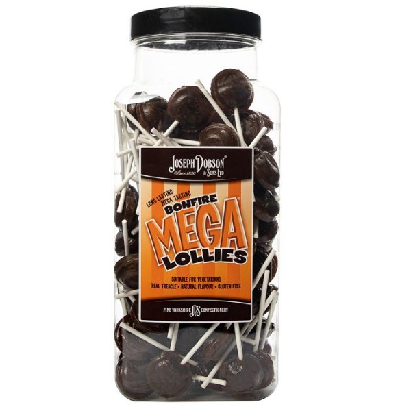 Dobson Bonfire Lollies Jar - 90 Count - Jessica's Sweets