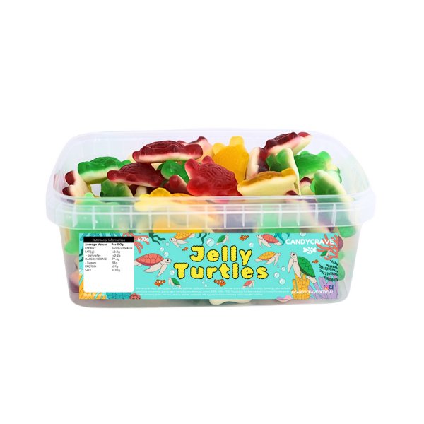 Candy Crave Jelly Turtles Tub 600g - Jessica's Sweets