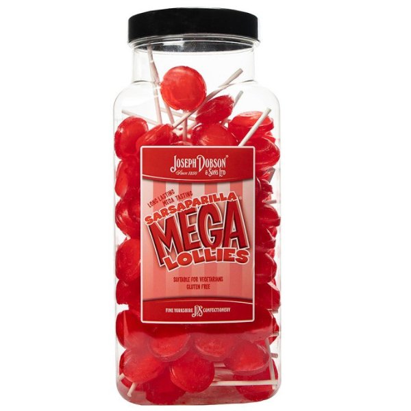 Dobson Sarsaparilla Lollies Jar - 90 Count - Jessica's Sweets