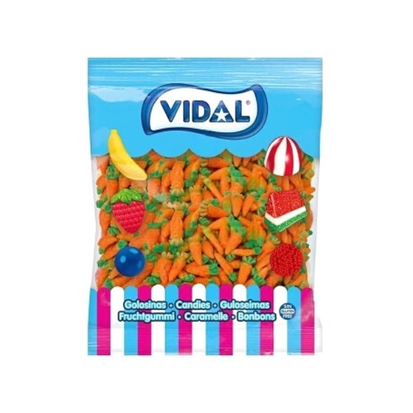Vidal Jelly Carrots 1kg - Jessica's Sweets