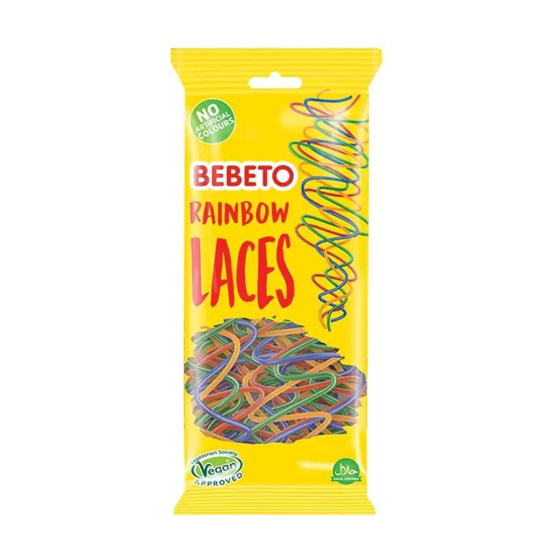Bebeto Rainbow Laces 160g - Jessica's Sweets