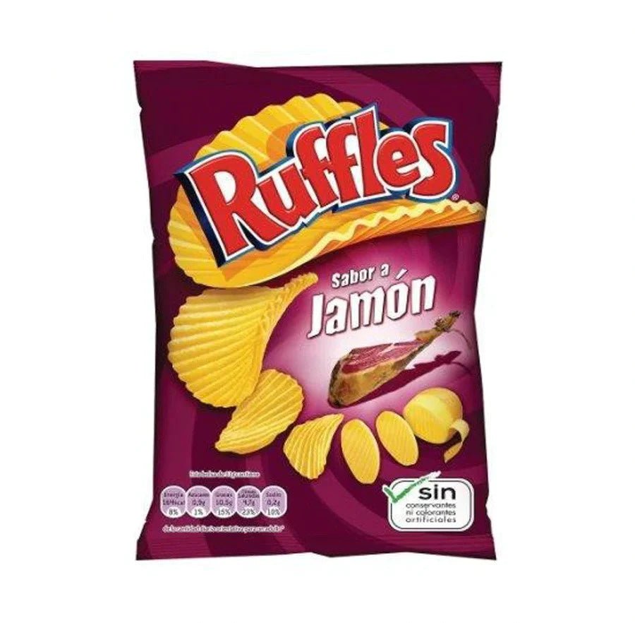 Ruffles Jamon 160g (Spain) - Jessica's Sweets