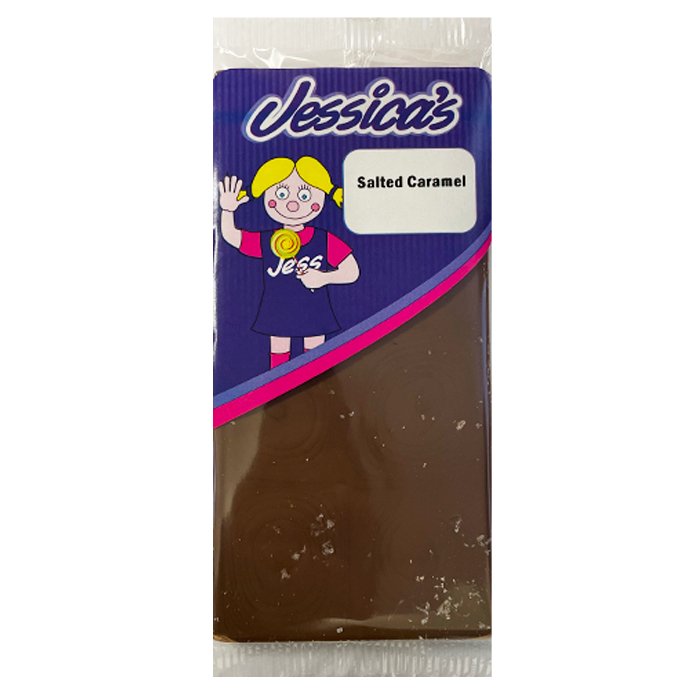 Jessica's Milk Chocolate Salted Caramel Bar 80g - Jessica's Sweets