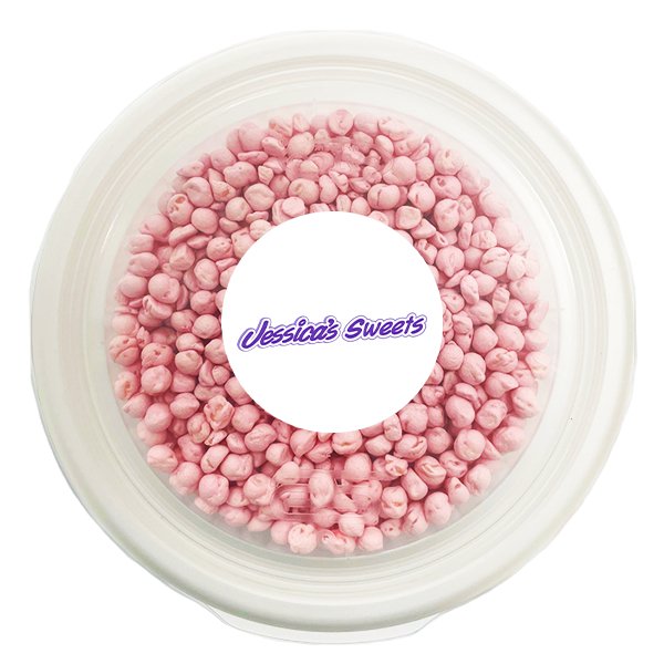 Mini Strawberry Chews Tub 200g - Jessica's Sweets