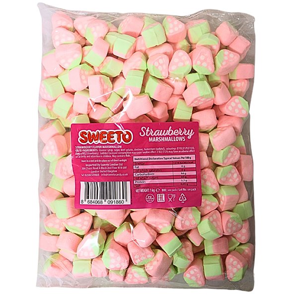 Sweeto Strawberry Marshmallows 1kg - Jessica's Sweets