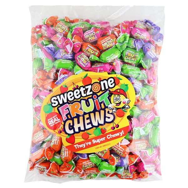 Sweetzone Fruit Chews 1kg - Jessica's Sweets