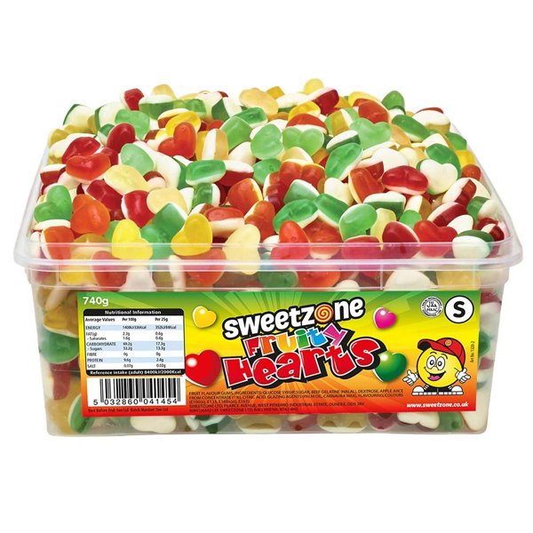 Sweetzone Fruity Hearts Tub - Jessica's Sweets