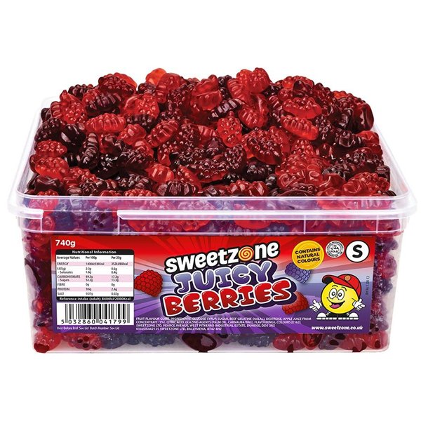 Sweetzone Juicy Berries Tub - Jessica's Sweets