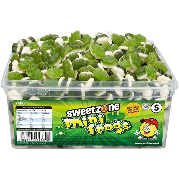Sweetzone Mini Frogs 1p Tub - Jessica's Sweets