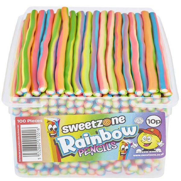 Sweetzone Rainbow Pencils Tub - Jessica's Sweets