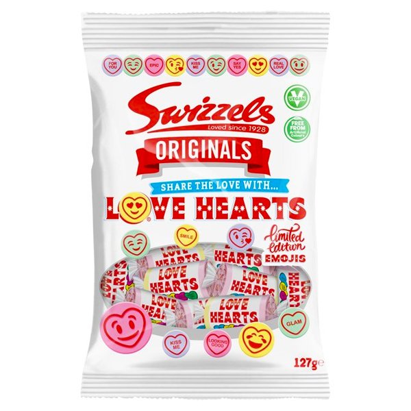 Swizzels Originals Love Hearts Bag 127g - Jessica's Sweets