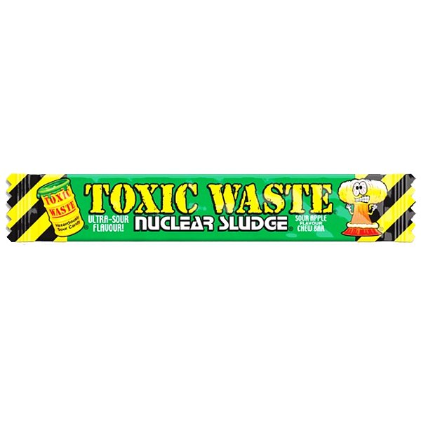 Toxic Waste Sour Apple Chew Bar 20g - Jessica's Sweets