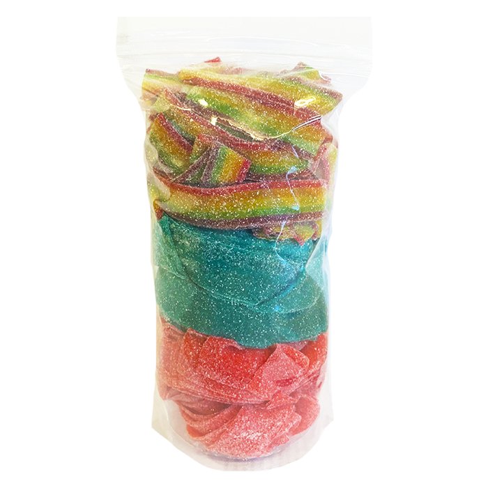 Vidal Triple Fizzy Belts Pouch x 100 - Jessica's Sweets