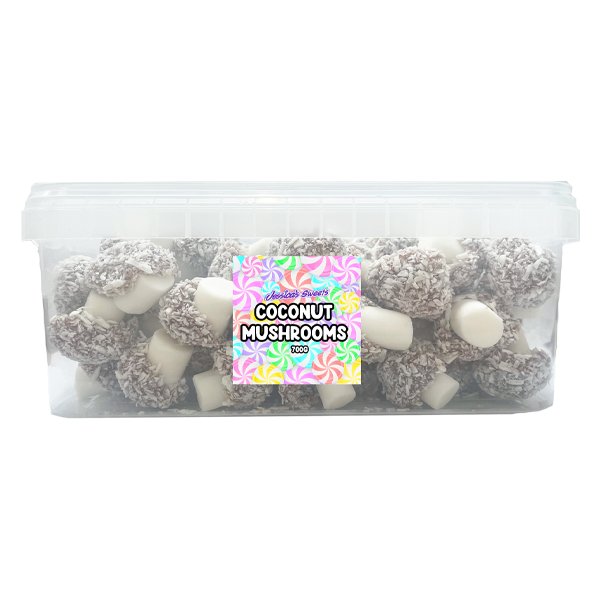 Coconut Mushrooms Tub 700g - Jessica's Sweets