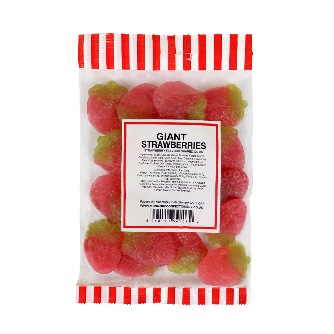 Giant Strawberries 140g - Jessica's Sweets