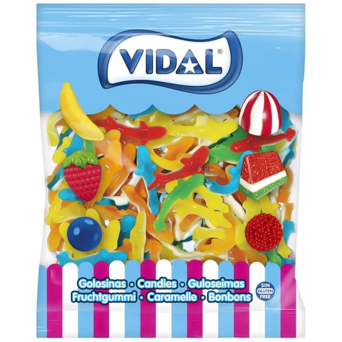 Vidal Sharks 1kg Bag - Jessica's Sweets
