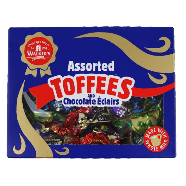 Walker's Assorted Toffees & Eclairs Gift Box 350g - Jessica's Sweets