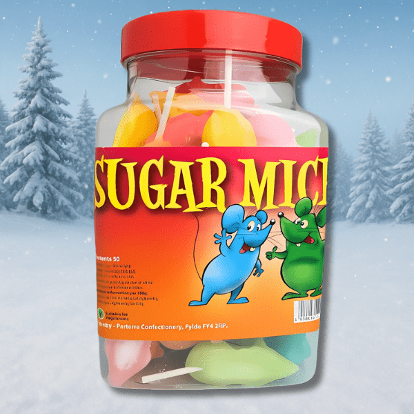 50 Assorted Sugar Mice Jar