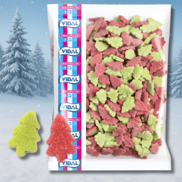 Vidal Sugar Coated Christmas Trees 3kg